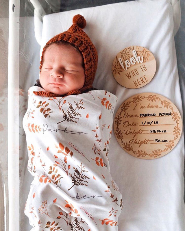 Baby Girl Swaddle Newborn Baby Wrap Blanket Autumn Fall Swaddling