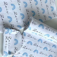 Load image into Gallery viewer, Blue Rainbow Swaddling Blanket