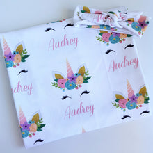 Load image into Gallery viewer, Rainbow Unicorn Birth Announcement Set