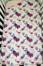 Load image into Gallery viewer, Endless Purple Floral Cot Minky Comforter Blanket