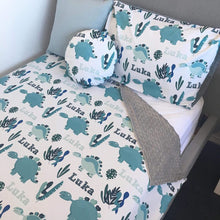 Load image into Gallery viewer, Dino Cot Minky Comforter Blanket
