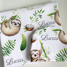 Load image into Gallery viewer, Sloth Swaddling Blanket