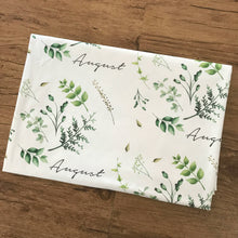 Load image into Gallery viewer, Leafy Green Birth Announcement Set