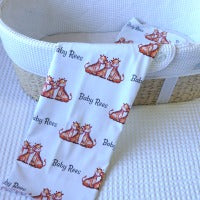 Load image into Gallery viewer, Mummy &amp; Me Giraffe Swaddling Blanket